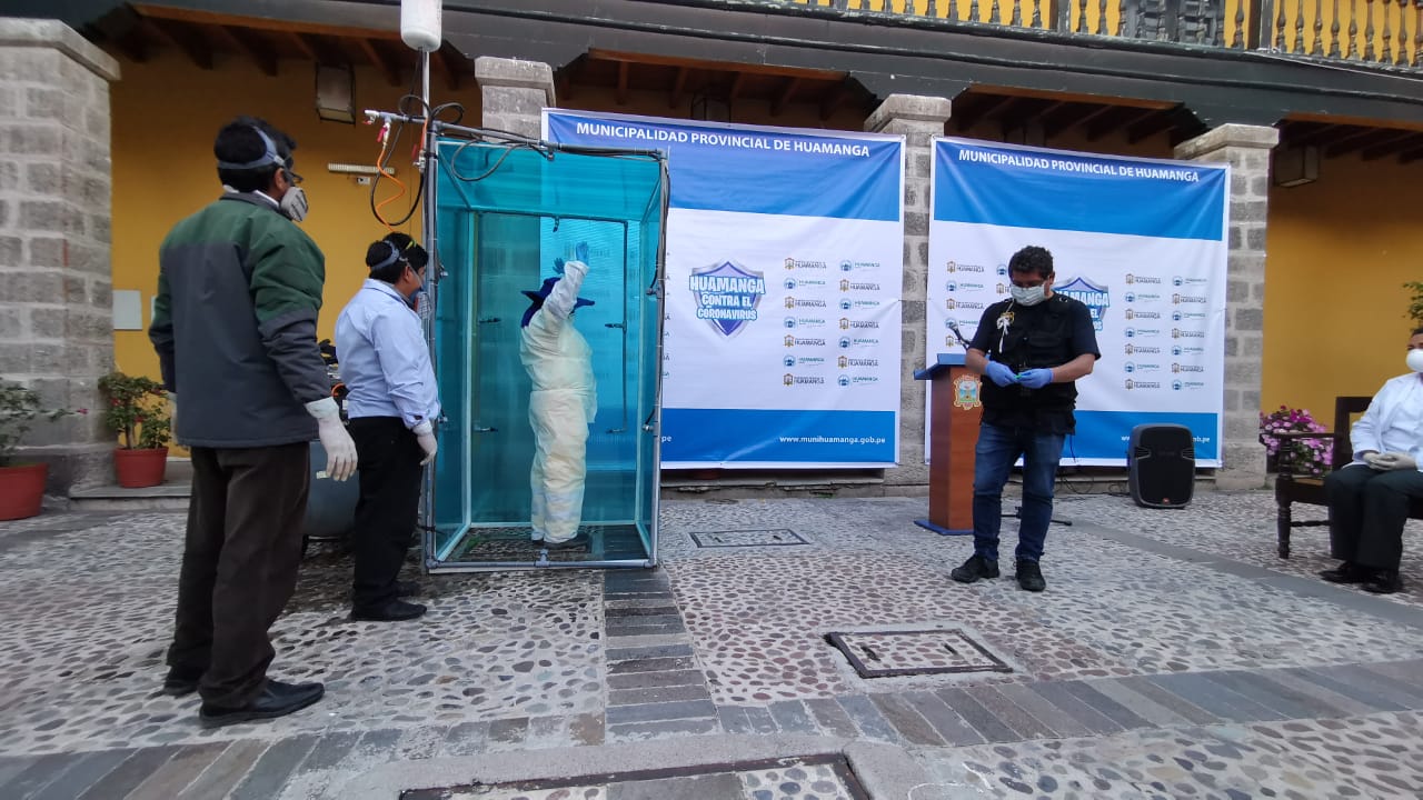 Instalarán cámaras de desinfección “Chuya” en Huamanga