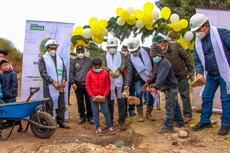 Inician obras de integración en los distritos de Ocros, Acocro y Chiara